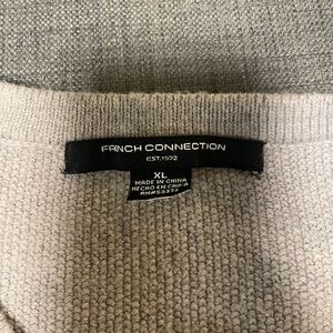 French Connection Cream Crewneck Sweater XL